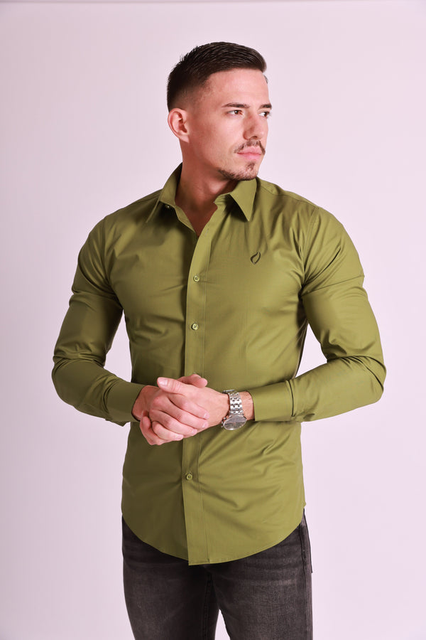 SA Elastická košeľa | Zelená