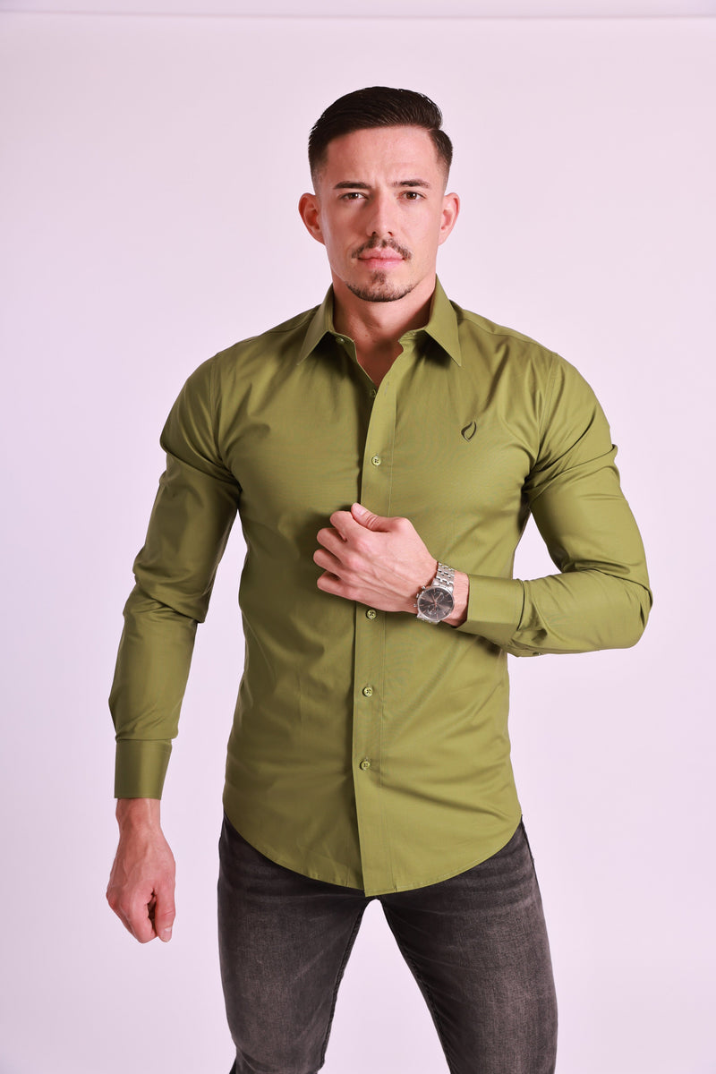 SA Elastická košeľa | Zelená